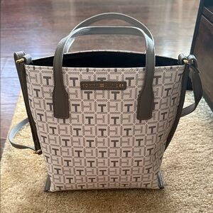 Tommy Hilfiger Black and White Tote Bag